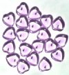 Pressed Glass Heart Pendants